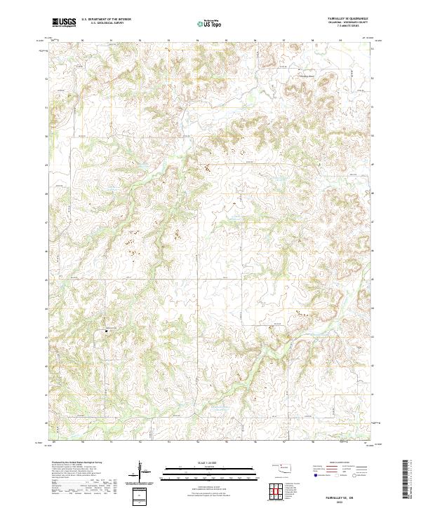 USGS Topographic Map – Fairvalley SE