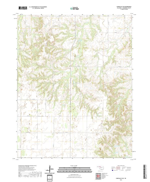 USGS Topographic Map – Fairvalley SW