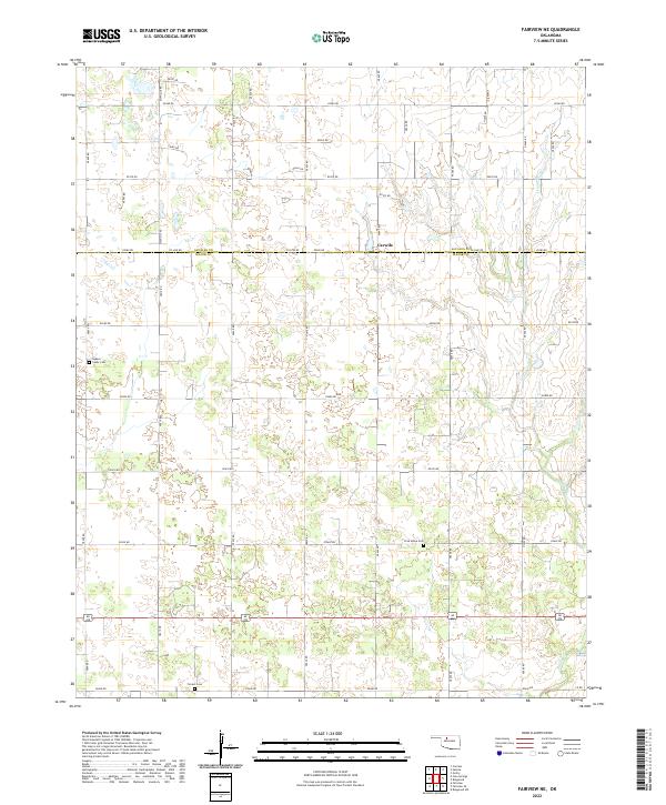 USGS Topographic Map – Fairview NE
