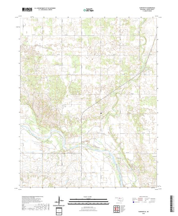 USGS Topographic Map – Fairview SE