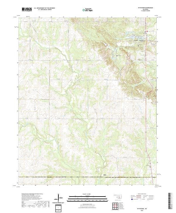 USGS Topographic Map – Fittstown