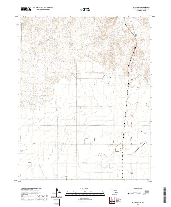 USGS Topographic Map – Flagg Springs