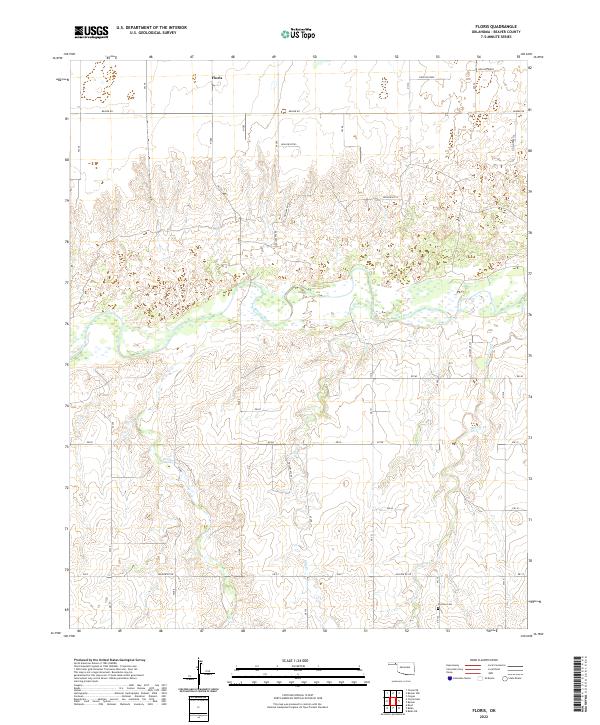 USGS Topographic Map – Floris