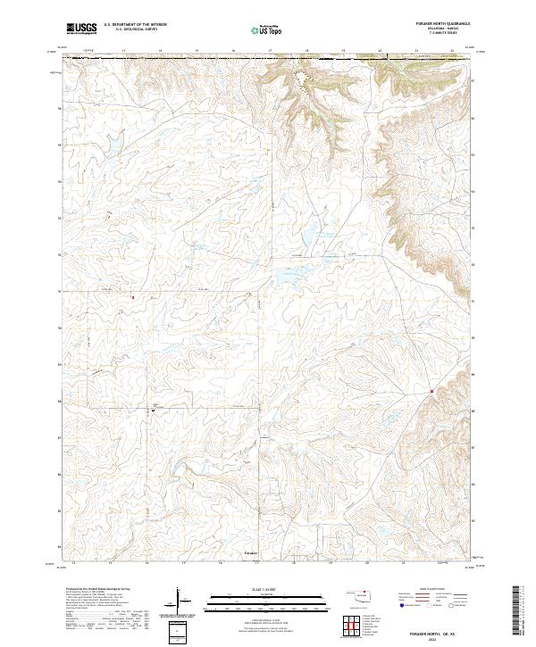 USGS Topographic Map – Foraker North