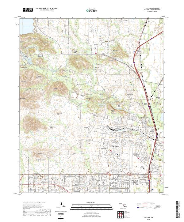 USGS Topographic Map – Fort Sill