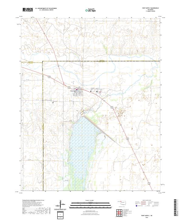 USGS Topographic Map – Fort Supply