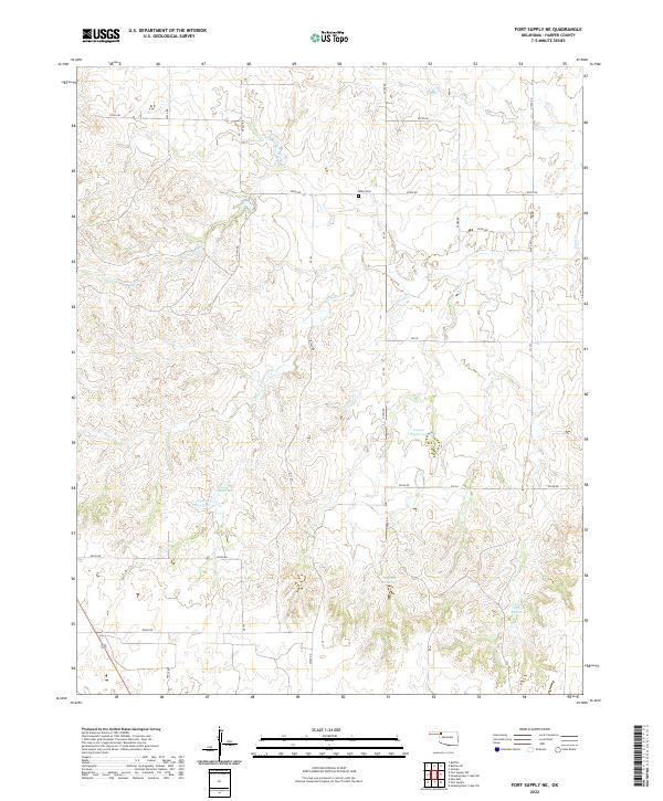 USGS Topographic Map – Fort Supply NE