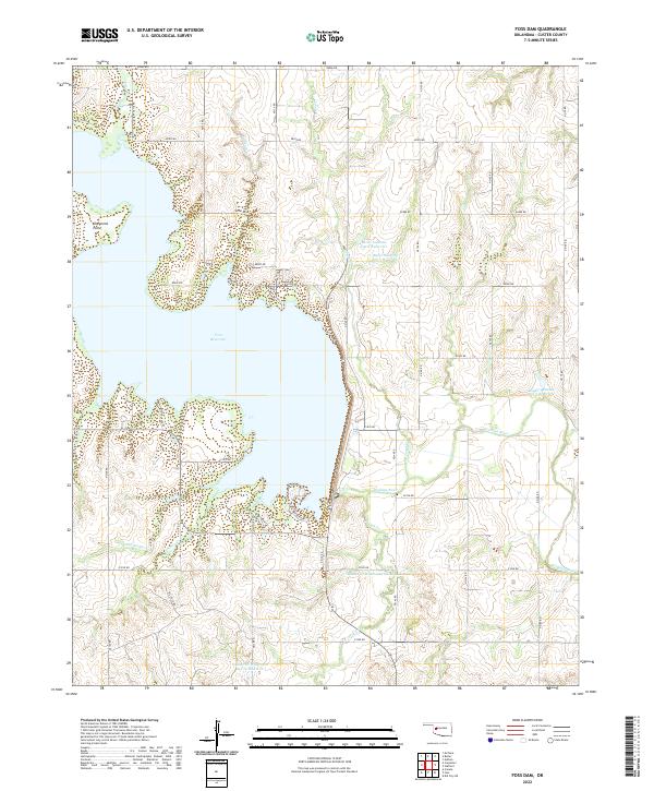 USGS Topographic Map – Foss Dam
