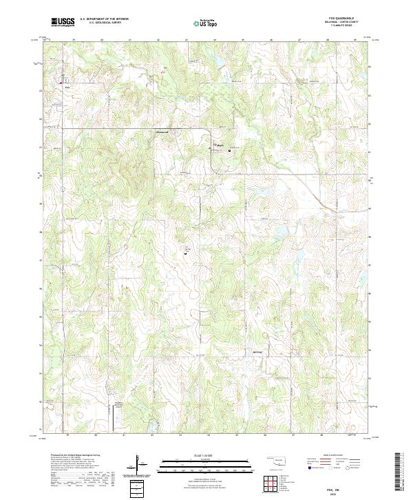 USGS Topographic Map – Fox