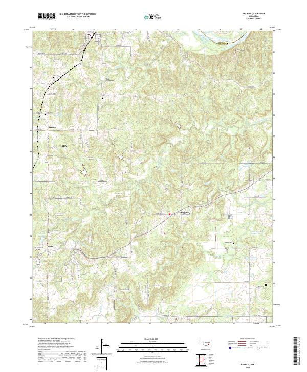 USGS Topographic Map – Francis