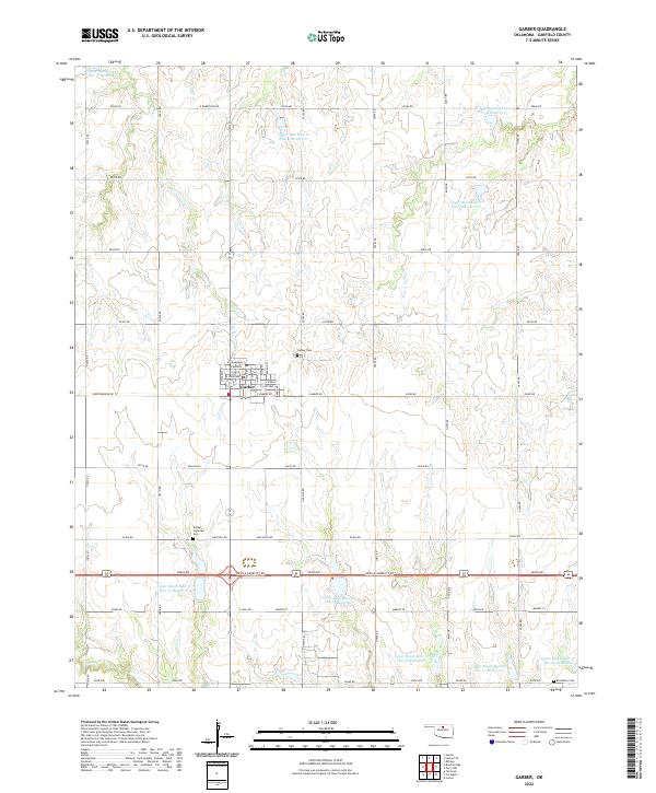 USGS Topographic Map – Garber