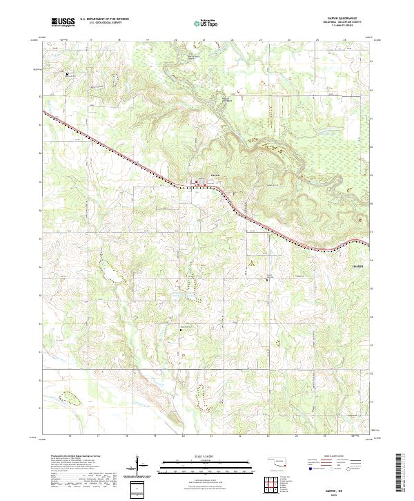 USGS Topographic Map – Garvin