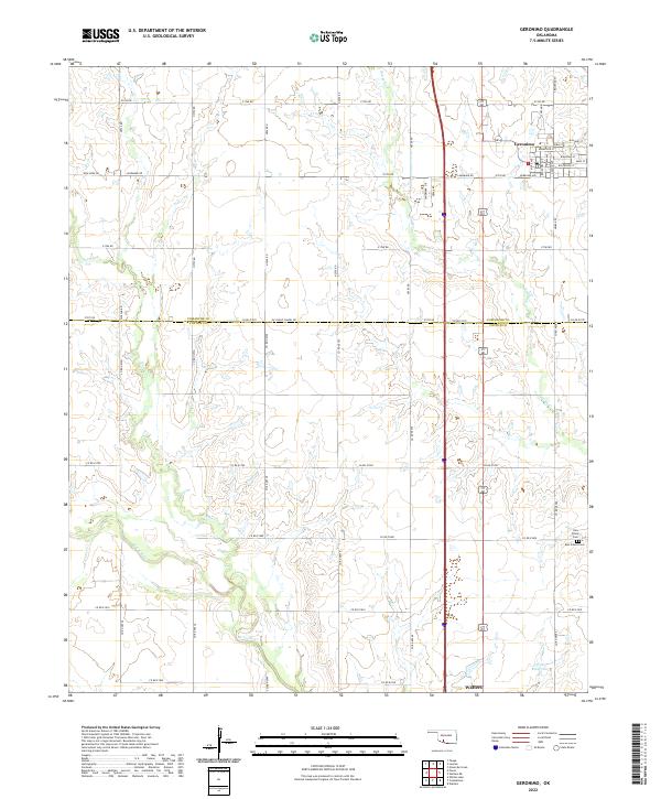 USGS Topographic Map – Geronimo