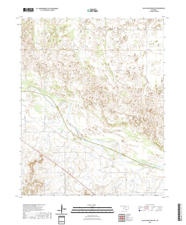 USGS Topographic Map – Glass Mountains NW