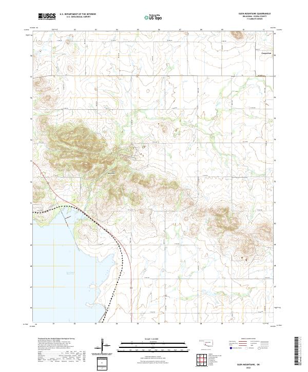 USGS Topographic Map – Glen Mountains