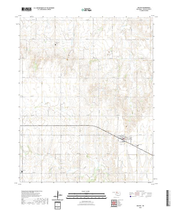 USGS Topographic Map – Goltry