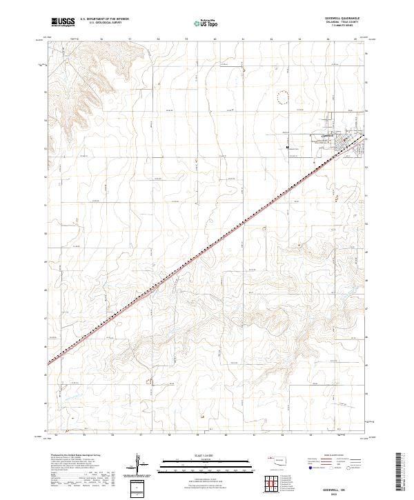 USGS Topographic Map – Goodwell