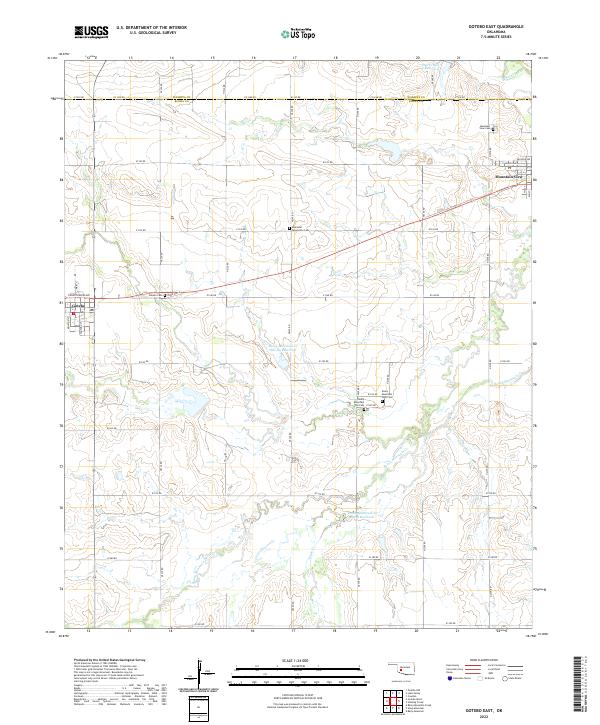 USGS Topographic Map – Gotebo East
