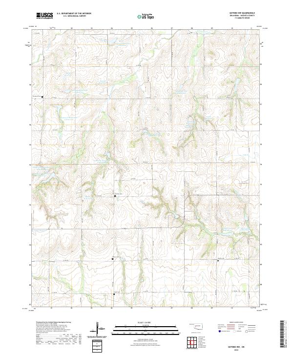 USGS Topographic Map – Gotebo NW