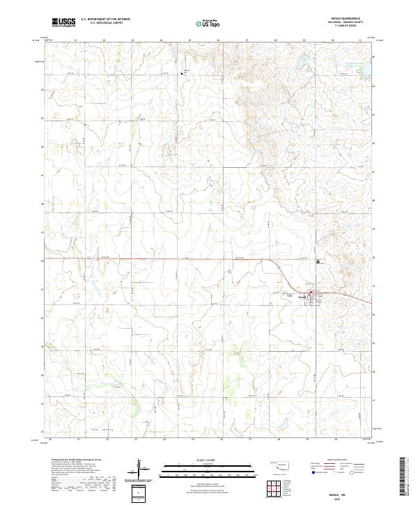USGS Topographic Map – Gould