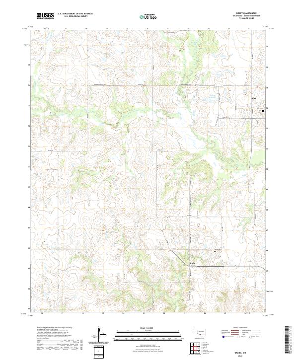 USGS Topographic Map – Grady