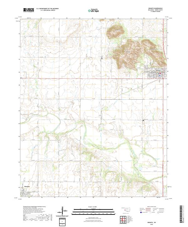 USGS Topographic Map – Granite