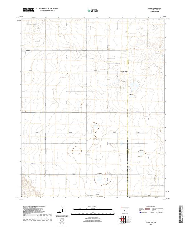 USGS Topographic Map – Griggs