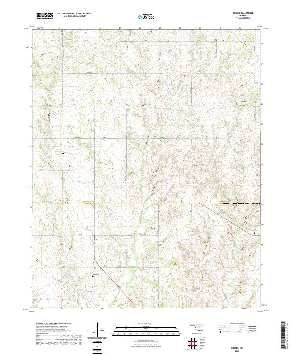 USGS Topographic Map – Grimes