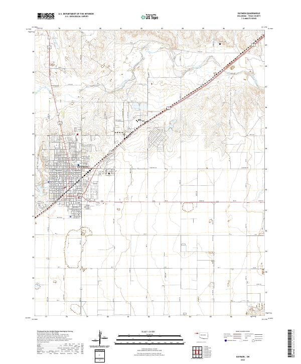 USGS Topographic Map – Guymon