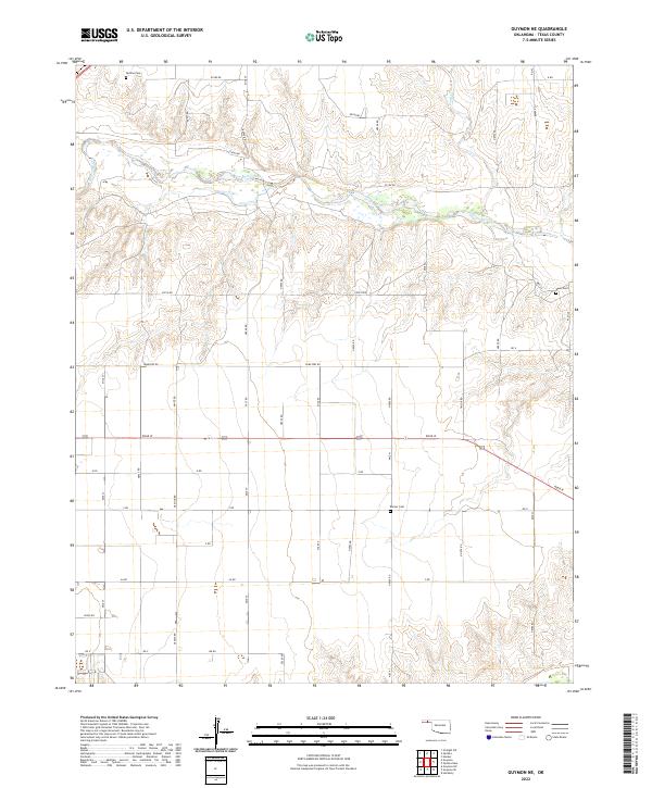USGS Topographic Map – Guymon NE
