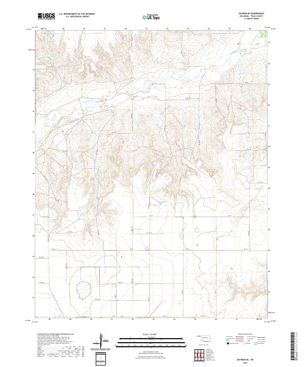 2022 Map of Guymon SE, 2022 Print