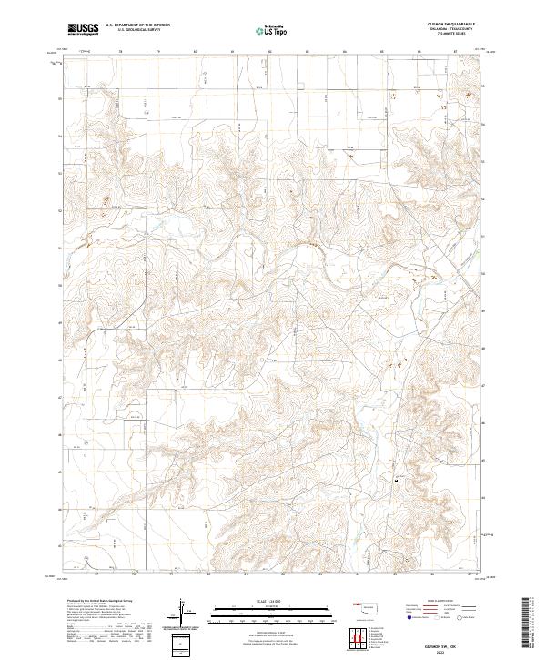 USGS Topographic Map – Guymon SW