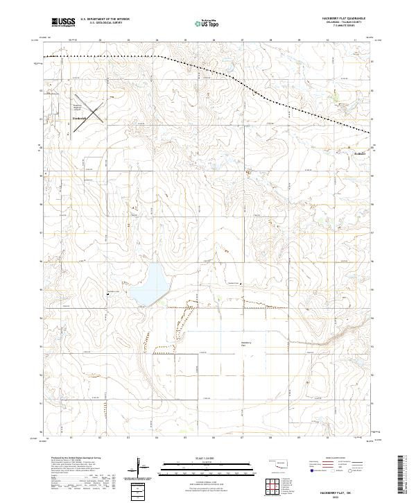 USGS Topographic Map – Hackberry Flat