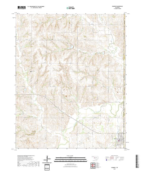 USGS Topographic Map – Hammon