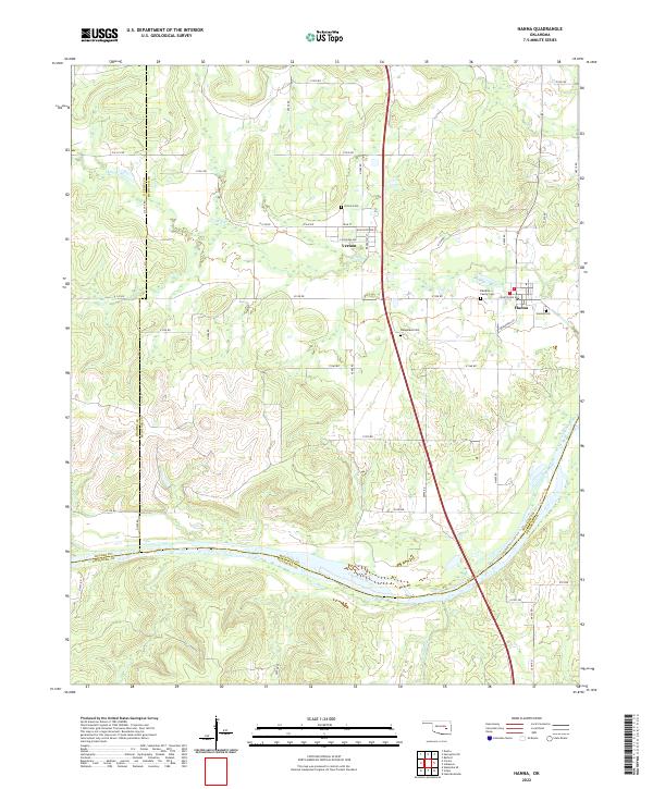 USGS Topographic Map – Hanna
