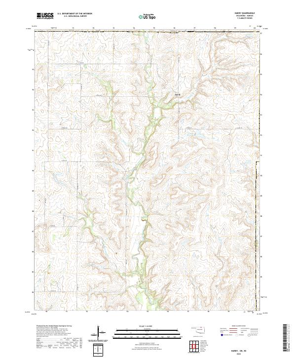 USGS Topographic Map – Hardy