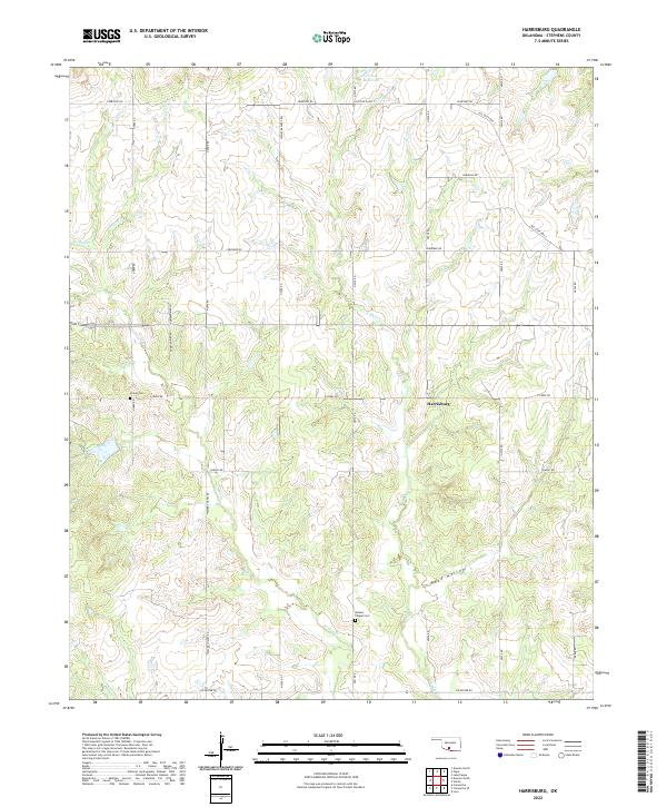 USGS Topographic Map – Harrisburg