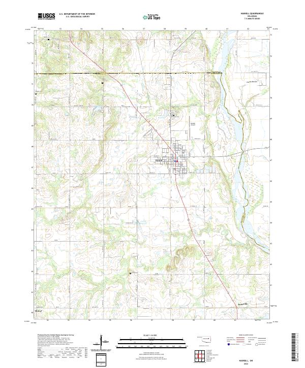 USGS Topographic Map – Haskell