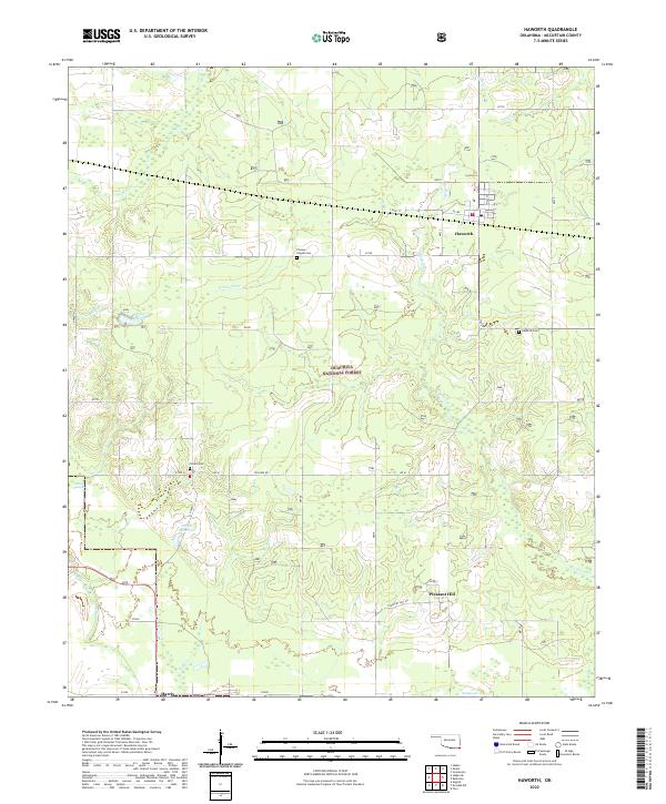 USGS Topographic Map – Haworth