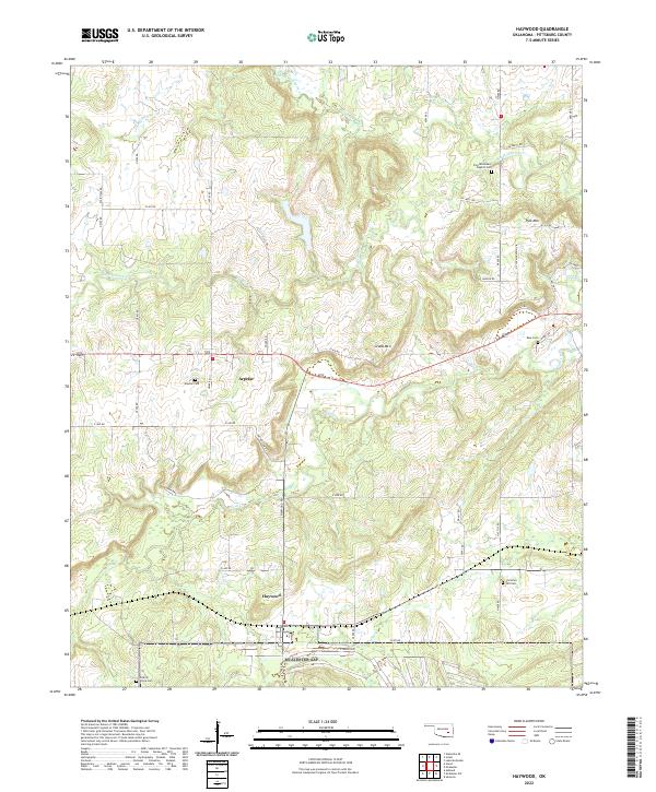 USGS Topographic Map – Haywood
