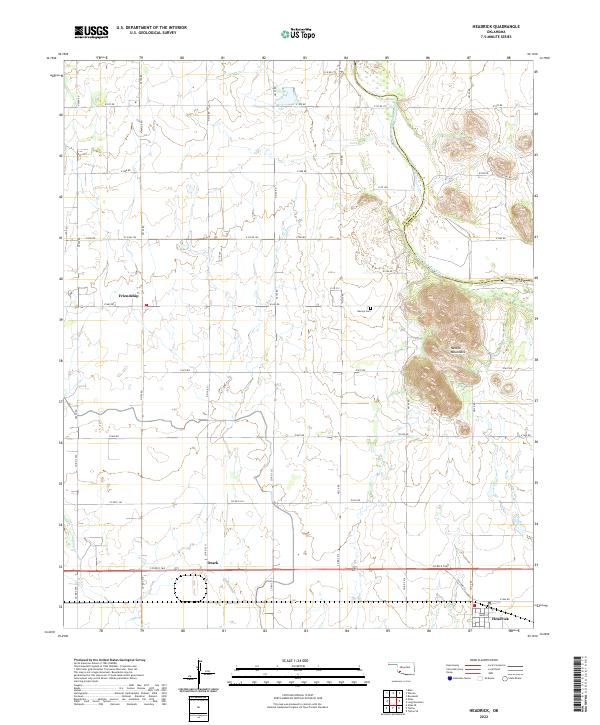 USGS Topographic Map – Headrick