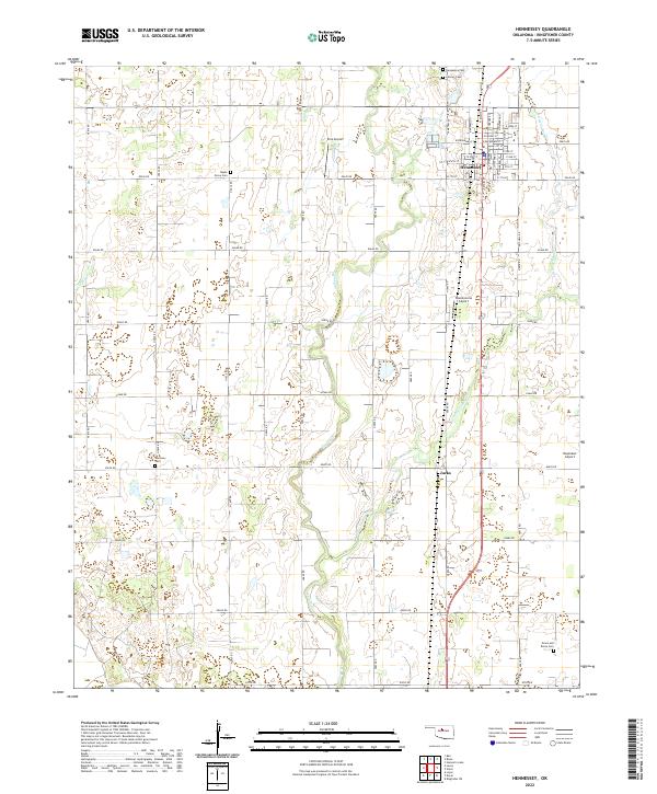 USGS Topographic Map – Hennessey
