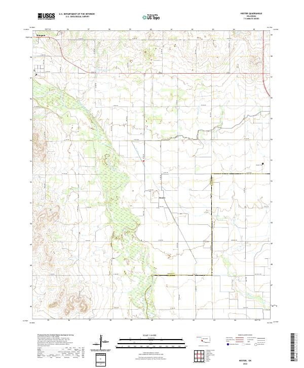 USGS Topographic Map – Hester