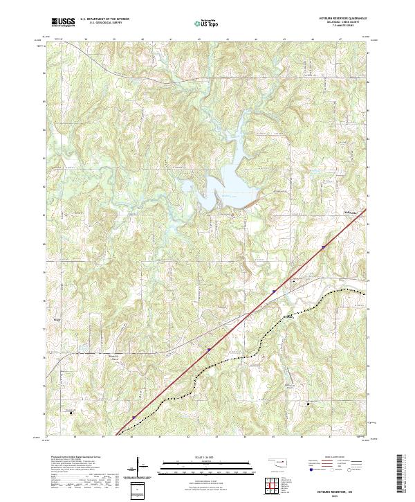 USGS Topographic Map – Heyburn Reservoir
