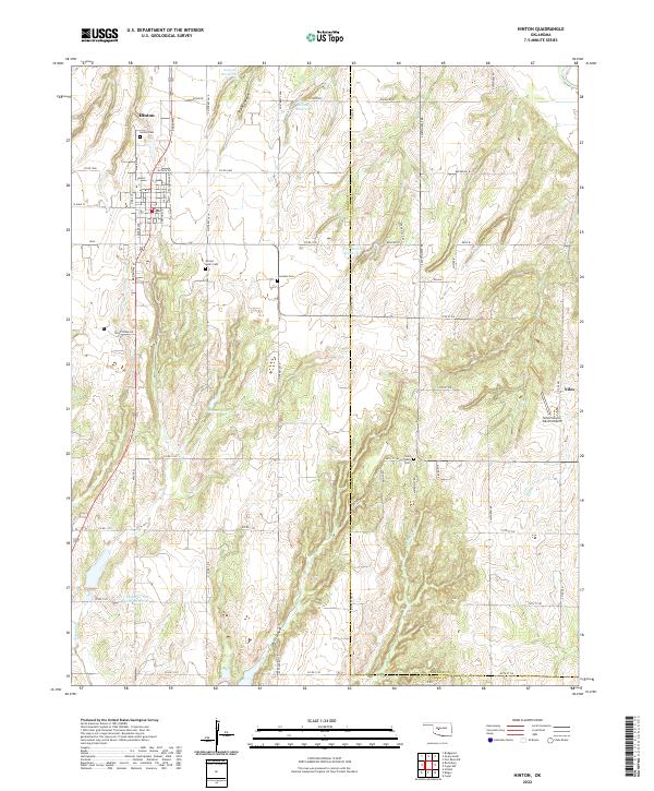 USGS Topographic Map – Hinton