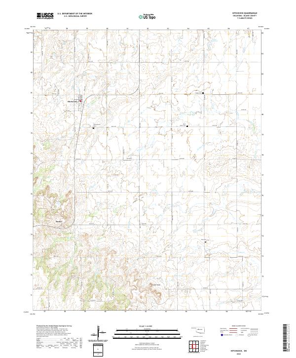 USGS Topographic Map – Hitchcock