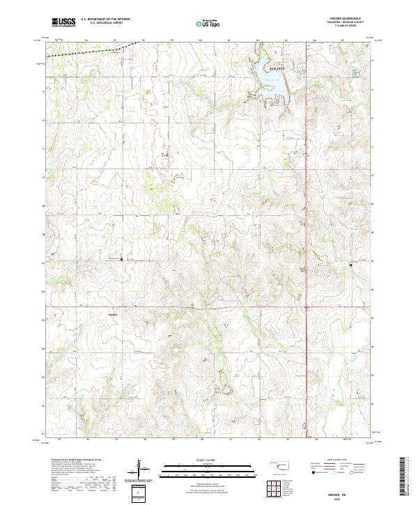 USGS Topographic Map – Hocker