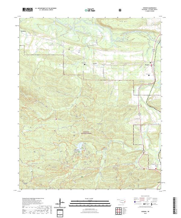 USGS Topographic Map – Hodgen