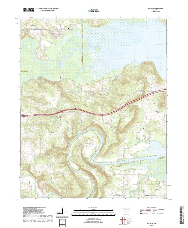 USGS Topographic Map – Hoffman