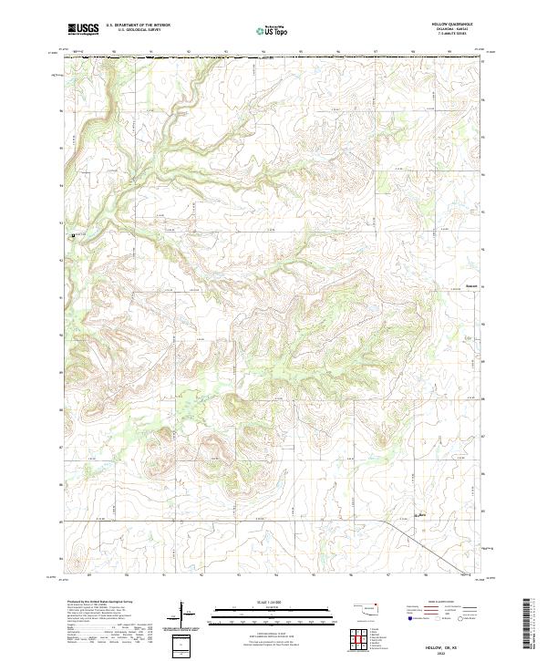 USGS Topographic Map – Hollow